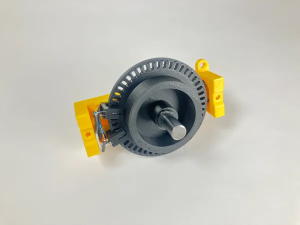 Arcade Spinner Encoding Wheel Detail