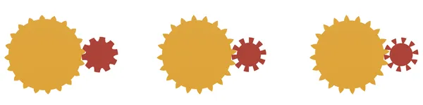 Various Sized Gorresponding Gears