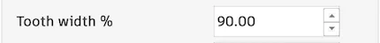 Tooth Width %
