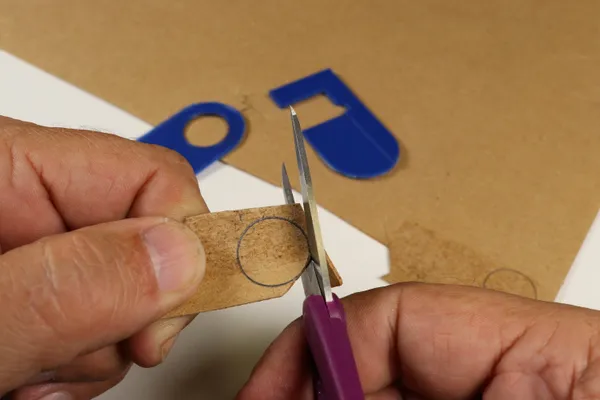 Cutting Out Cork Circle