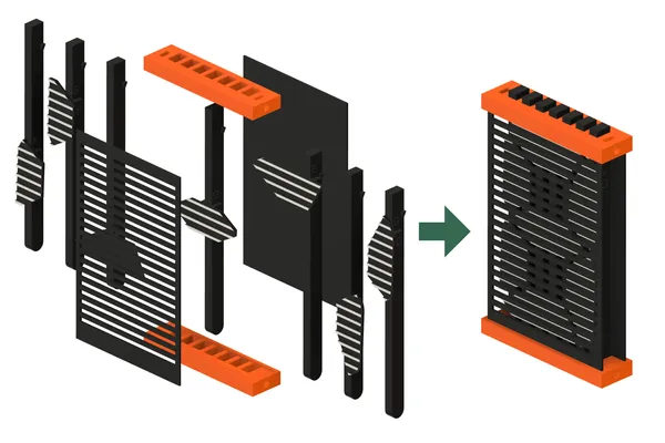 exploded view of jack assembly