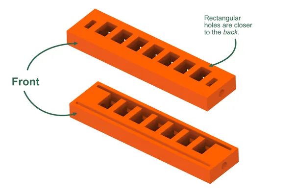 Orientation of top and bottom